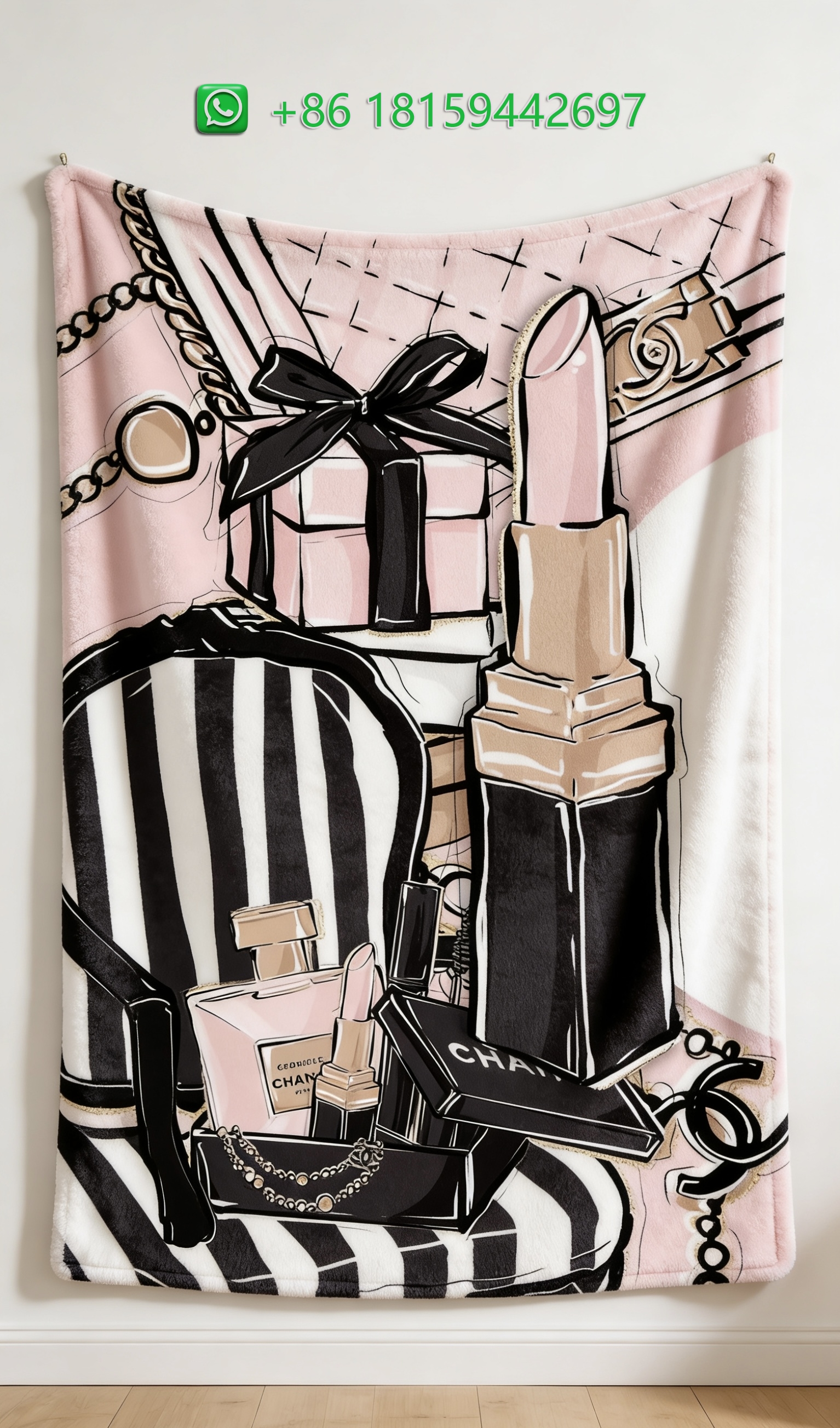 Chanel Throw Blankets